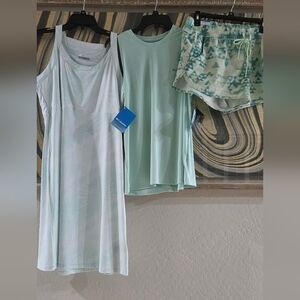 NWT! Lot of 3 Cooling Sun Protection pieces by COLUMBIA: Sundress, Shorts & Tank